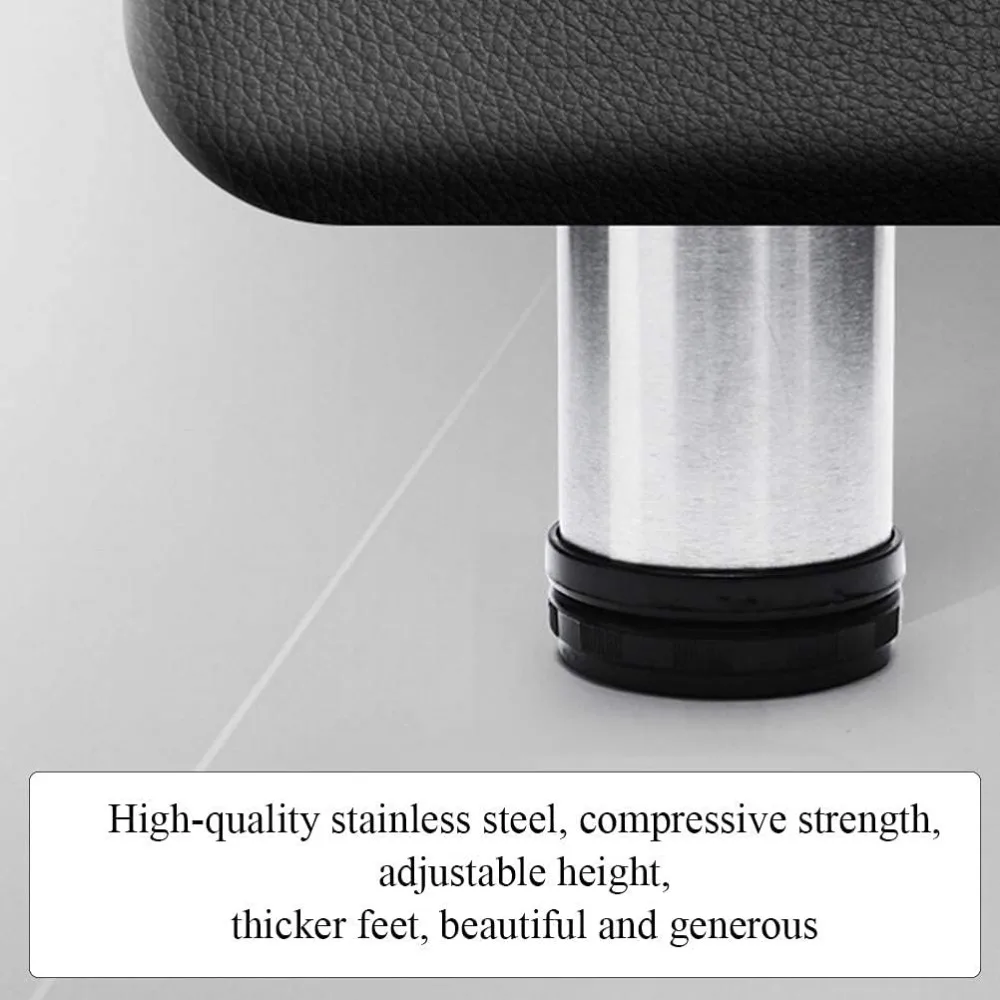 4 Pcs Metal Furniture Legs Adjustable Table Legs, 10cm Stainless Steel Kitchen Feet for Cabinet Furniture, Office Furniture,Sofa