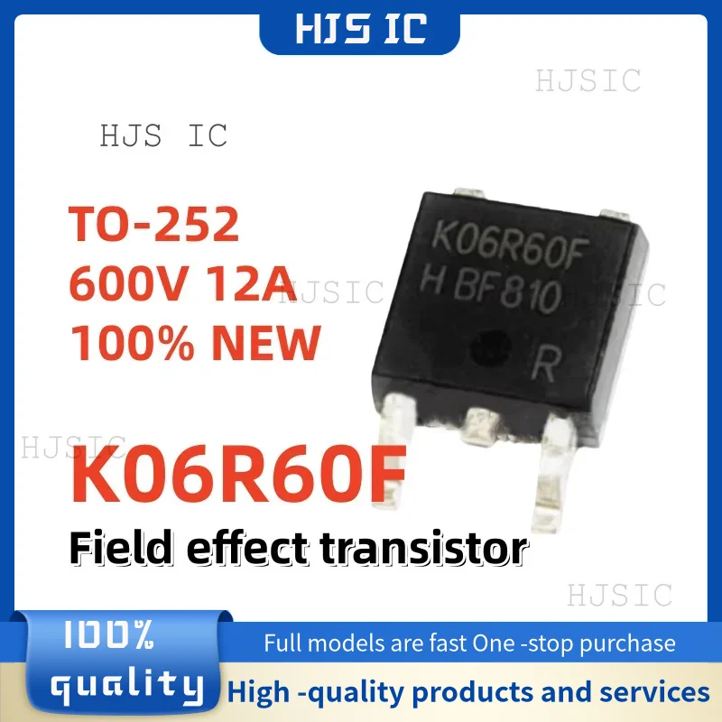 10pcs/lot 100% NEW K06R60F K06R60A TO-252 Field effect transistor 600V 12A In Stock