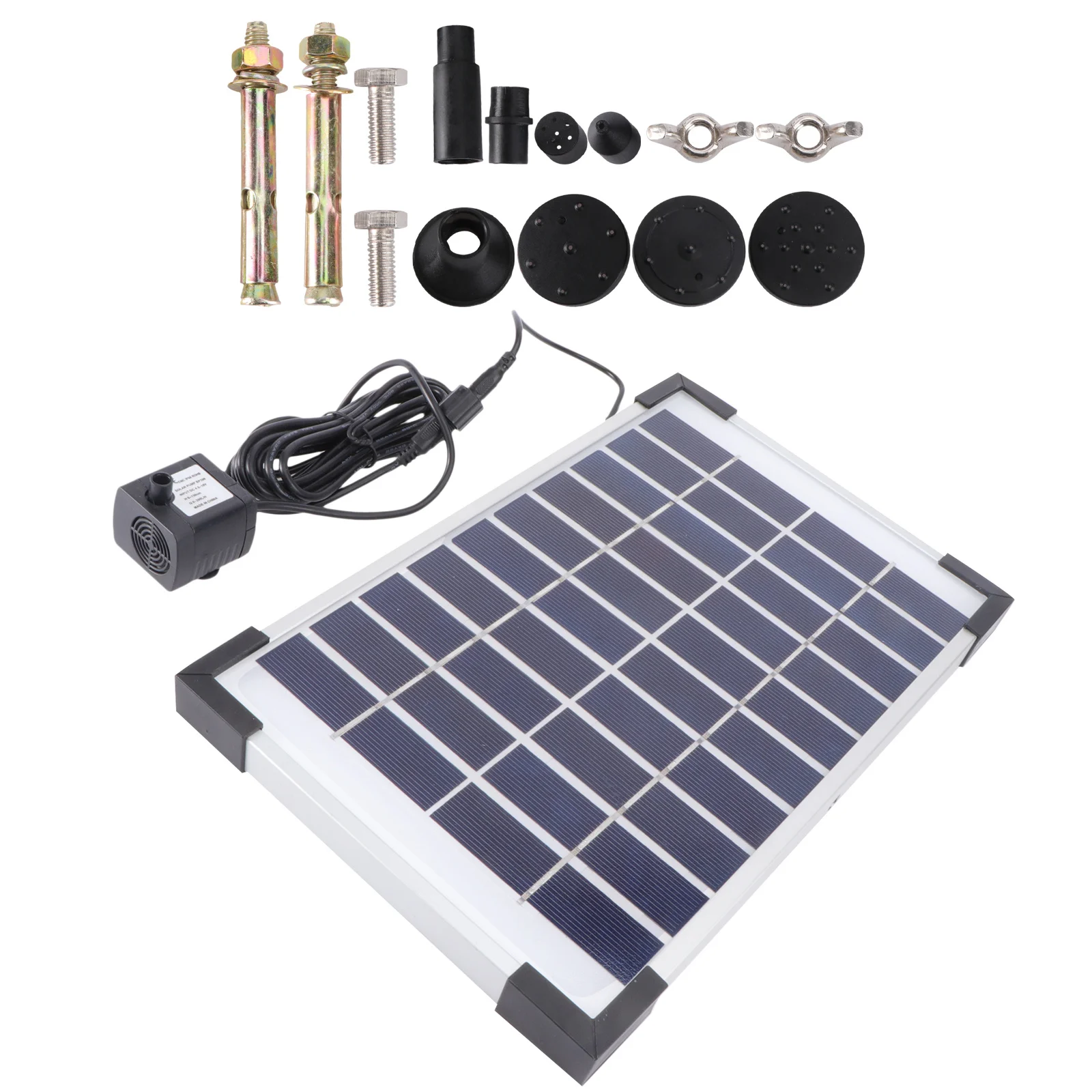 200L H Dc 6 12 فولت فرش مضخة المياه بالطاقة الشمسية غاطسة لنافورة حوض السمك خزان الأسماك بركة تيار المياه تعميم