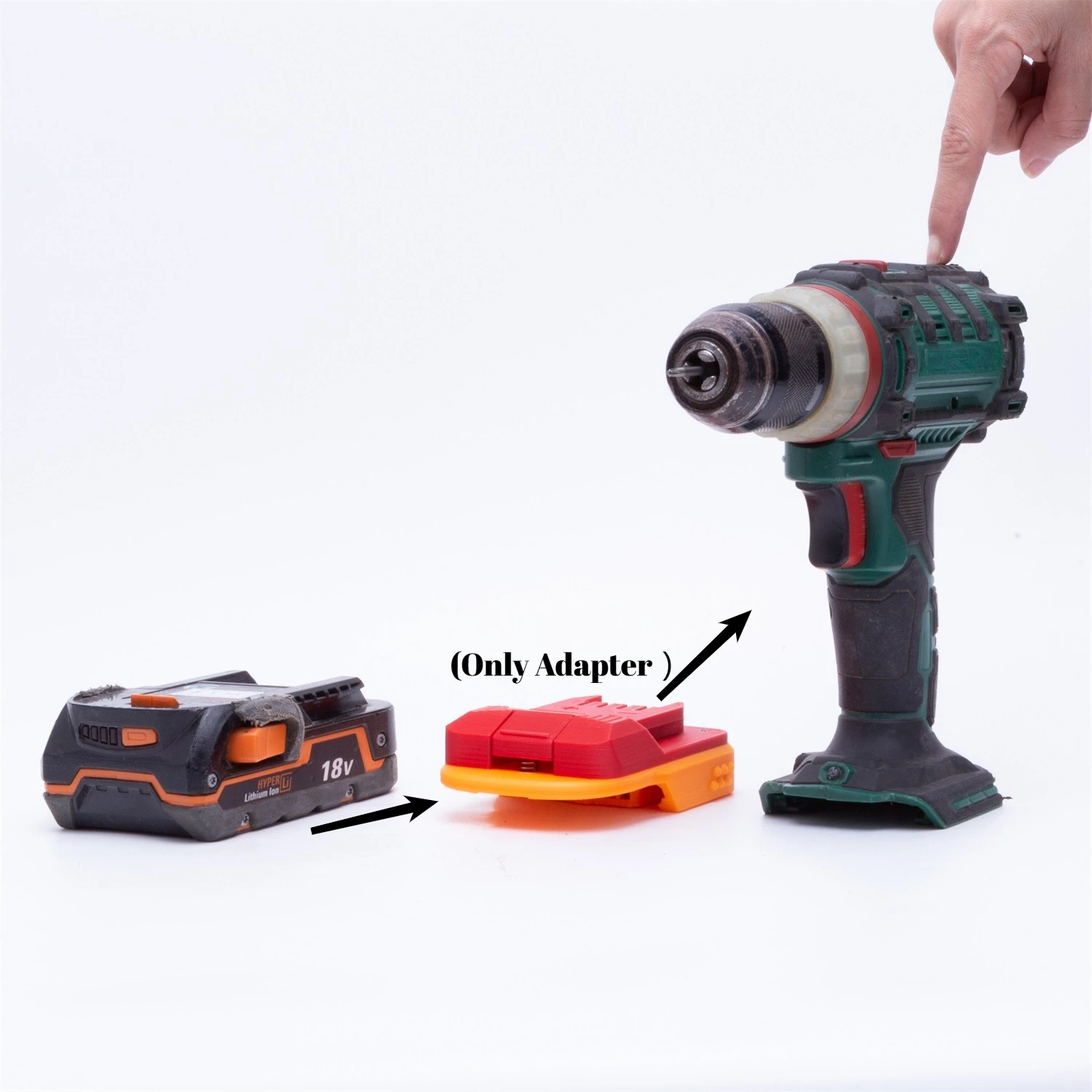 

Converter Batteries Adapter For Ridgidr / AEG 18VLithium To Lidl Parkside x20v Team Tools (Only Adapter）