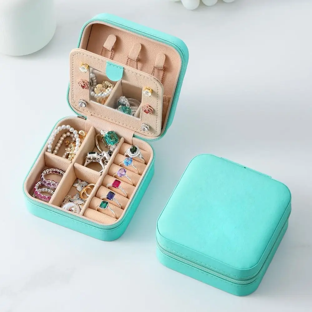 New Small Small Travel Jewelry Case Mini Personalized Mini Travel Jewelry Box Essentials Protable Jewelry Holder Birthday Gifts