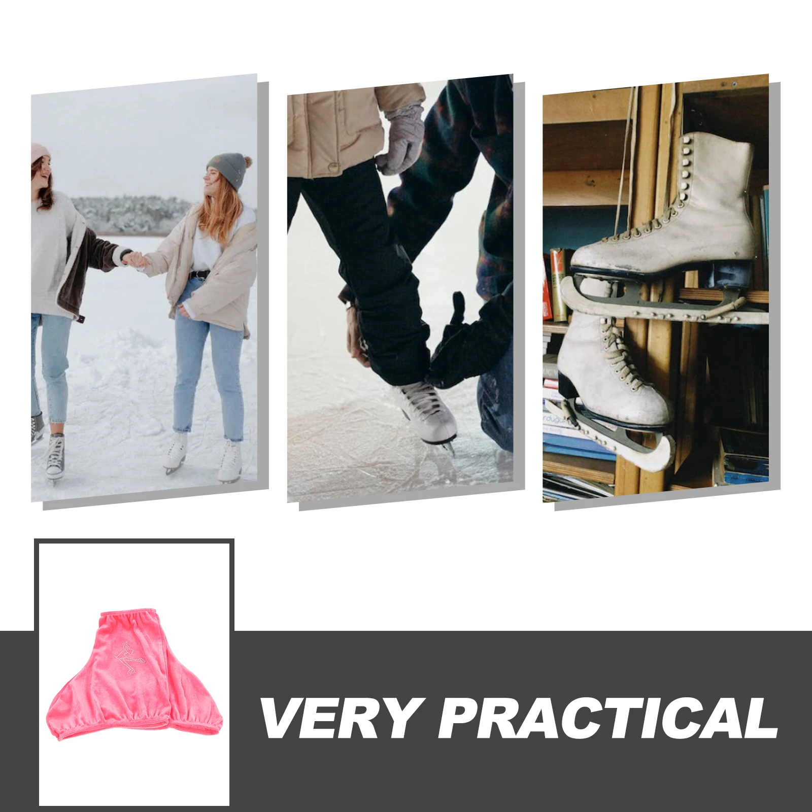 

1Pair Skating Boot Covers Waterproof Protective Sleeve for Skates Anti-Dirt Wear-Resistant Skate Accessory