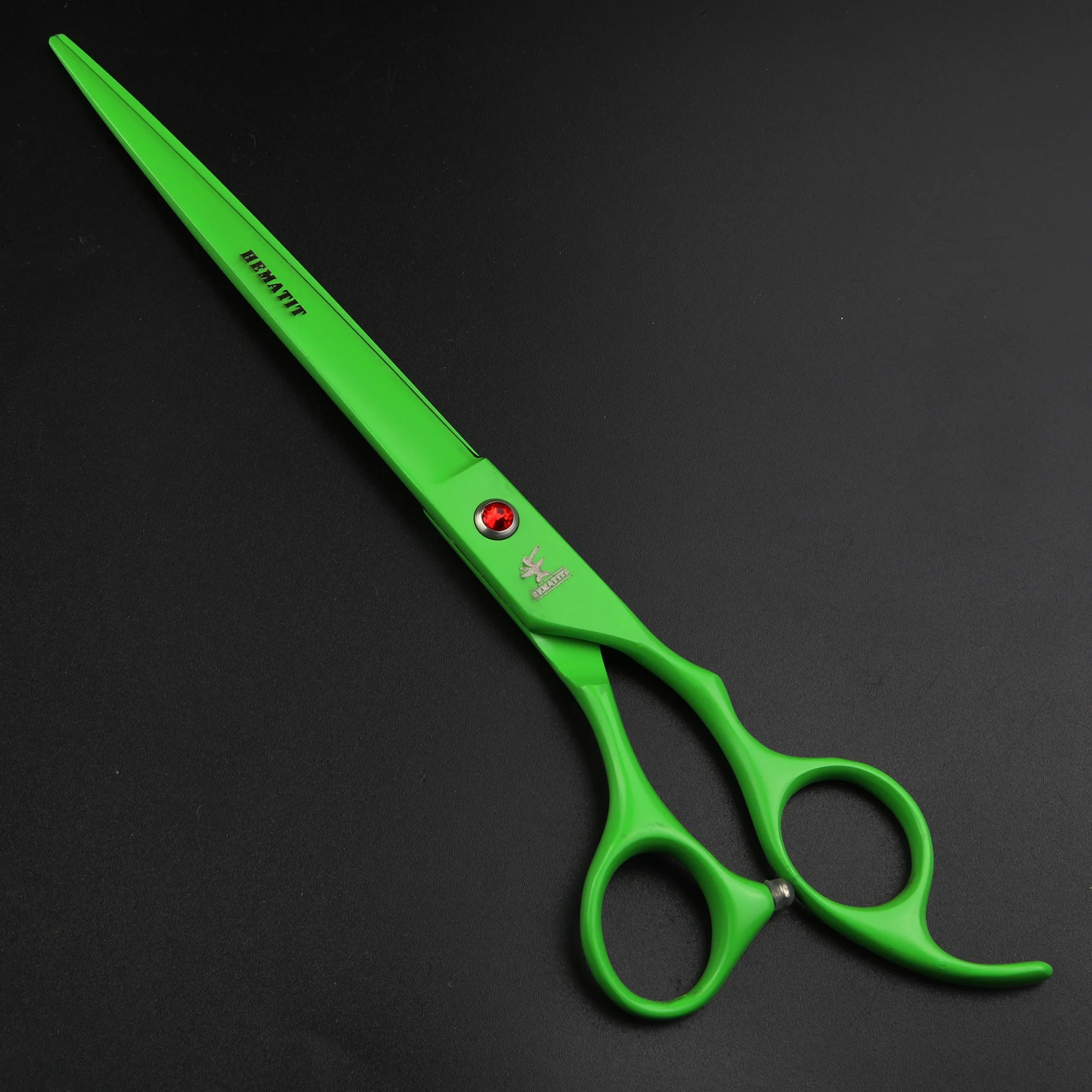 Forbici per capelli verdi da 8 pollici forbici da taglio per barbiere in acciaio 440C