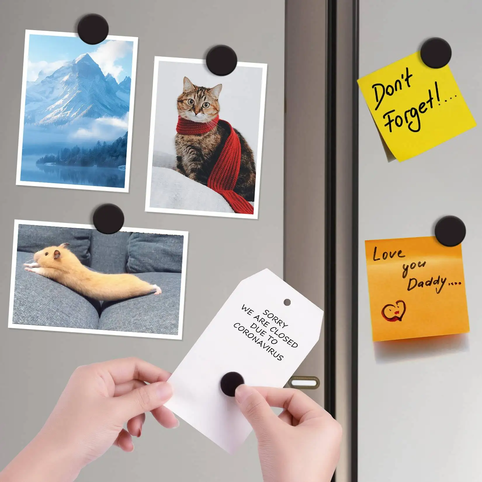 20 × 2 مم نقاط مغناطيسية مرنة ذاتية اللصق، 25/60/120/150 قطعة ملصقات مغناطيسية مستديرة صغيرة، مع دعم لزج والفنون والحرف اليدوية