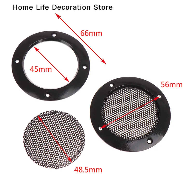 【TG】2 Pcs Round Audio Speakers Protective Cover 2 Inch Protective Mesh Net Grilles Speaker Circle Speaker Accessories