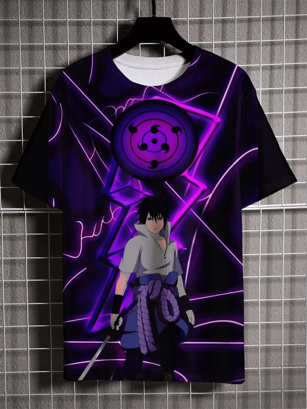 2024 Summer New Anime Naruto Men's T-shirt 3D Printing Street Fashion Hip-hop Style Daily Casual Sports Men's Short Sleeve