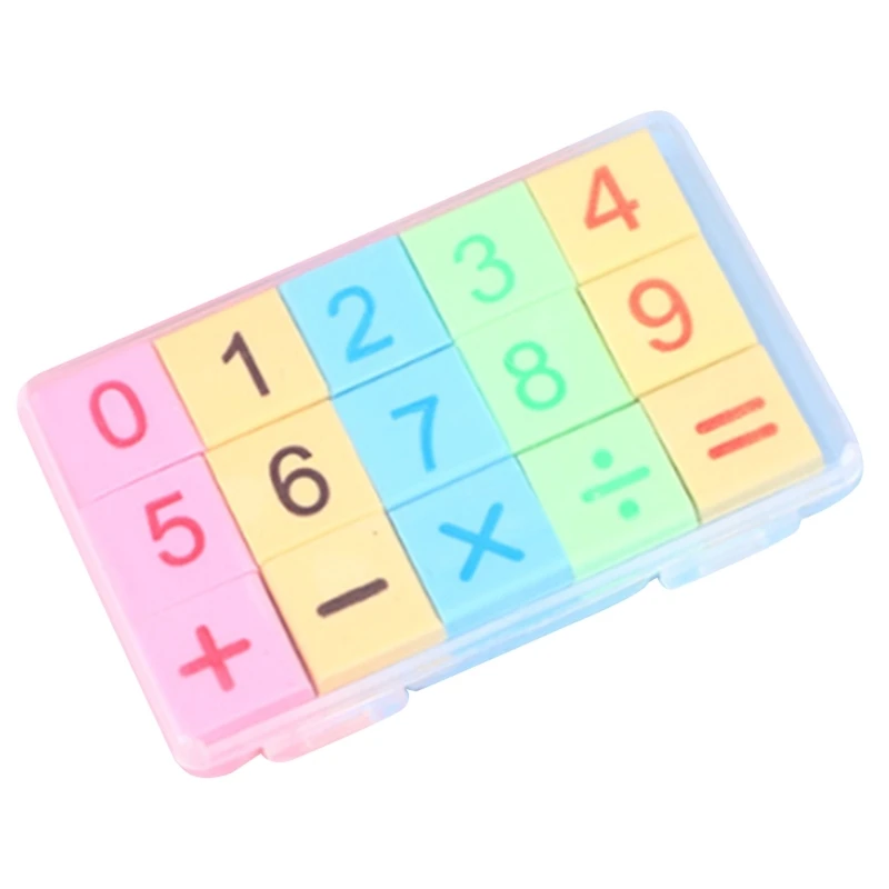 Lovely Small Number Erasers for Pencil Mark Removal Classroom Motivation Tool