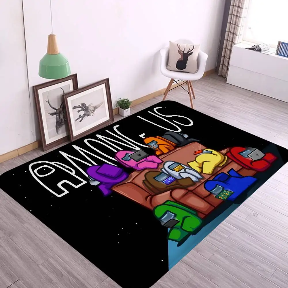 Cartoon Game A-Among-US Room Mats Anti-slip Absorb Water Long Strip Cushion Bedroon Mat Welcome Doormat