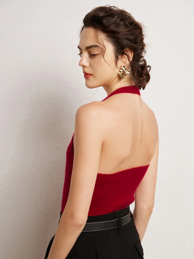 

Женский облегающий жилет из 100% кашемира, без рукавов, с V-образным вырезом, мягкий вязаный свитер-жилет для весны, лета и осени, базовый топ