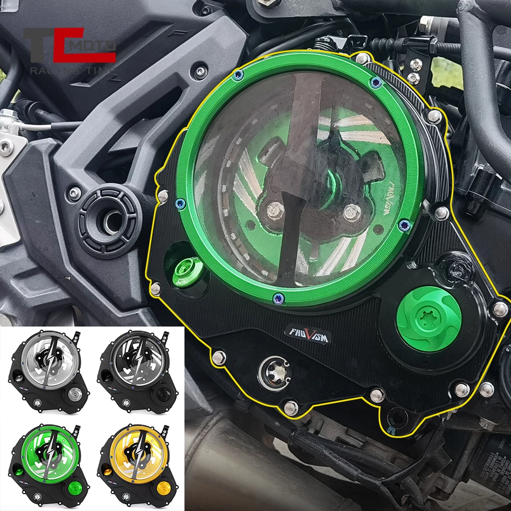 Clear Clutch Cover for Kawasaki Ninja650 Z650 Z 650 2017-2026 Engine Protector Guard for Ninja 650 2020 2021 2022 2023 2024 2025