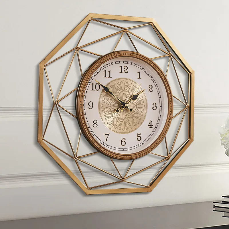 

New Chinese living room creative silent wall clock light luxury personalized craft wall watch home fashion wall decoration clock