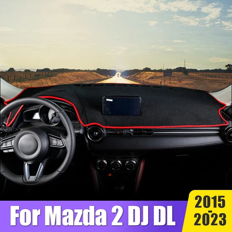 

Автомобильные аксессуары для Mazda 2 DJ DL 2015 2016 2017 2018 2019 2020 2021 2022 2023 Коврик для приборной панели Нескользящий коврик для инструментов
