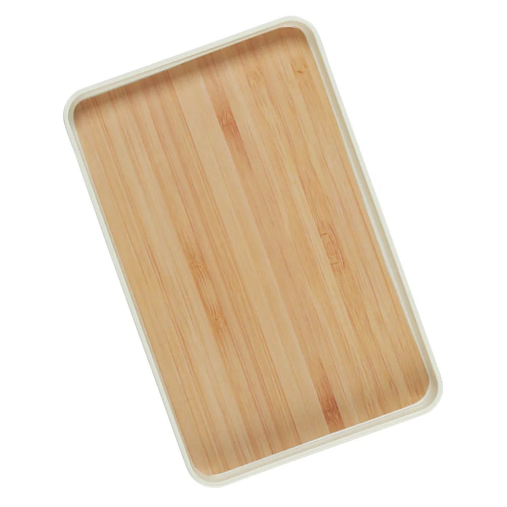 

1pcs Bamboo Grain Tea Tray Japanese Style Rectangular Serving Tray For Dessert Fruit Cake Food Home Kitchen Party Use