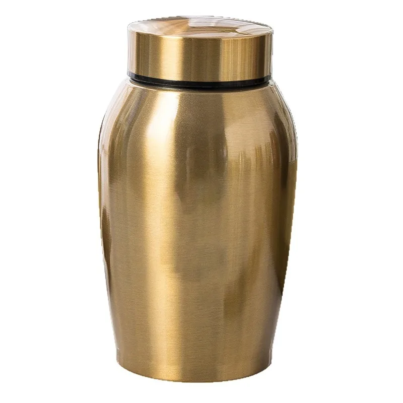 Pet urn stainless steel seal moisture-proof pet bone jar dog cat rabbit bone urn jar funeral supplies