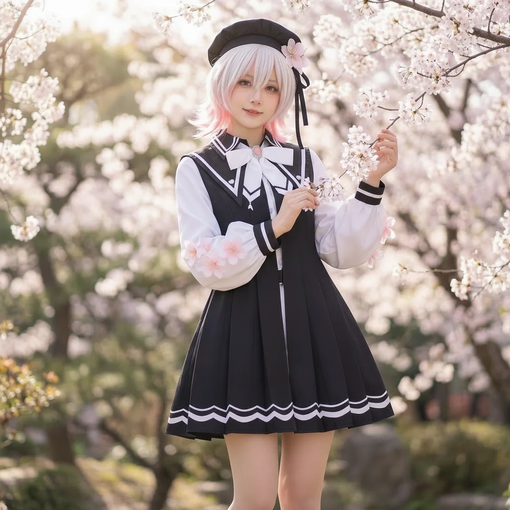 Disfraz de Cosplay de la Bruja Mágica Sakuraba Ema, Uniforme para Halloween, Disfraces de Mujer para Juego