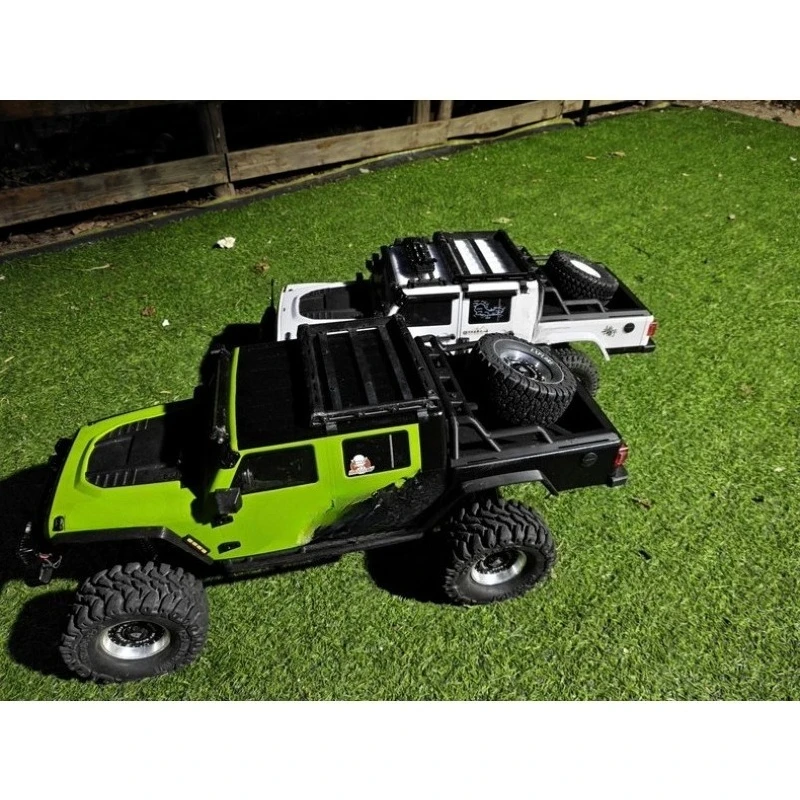 Upgrade Parts  For CROSSRC EMO X4 1/8 RC Crawler 3D Printed Drop Down Bed Roll Cage Spare Tire Carrier Bolt-On No-Drill Fit