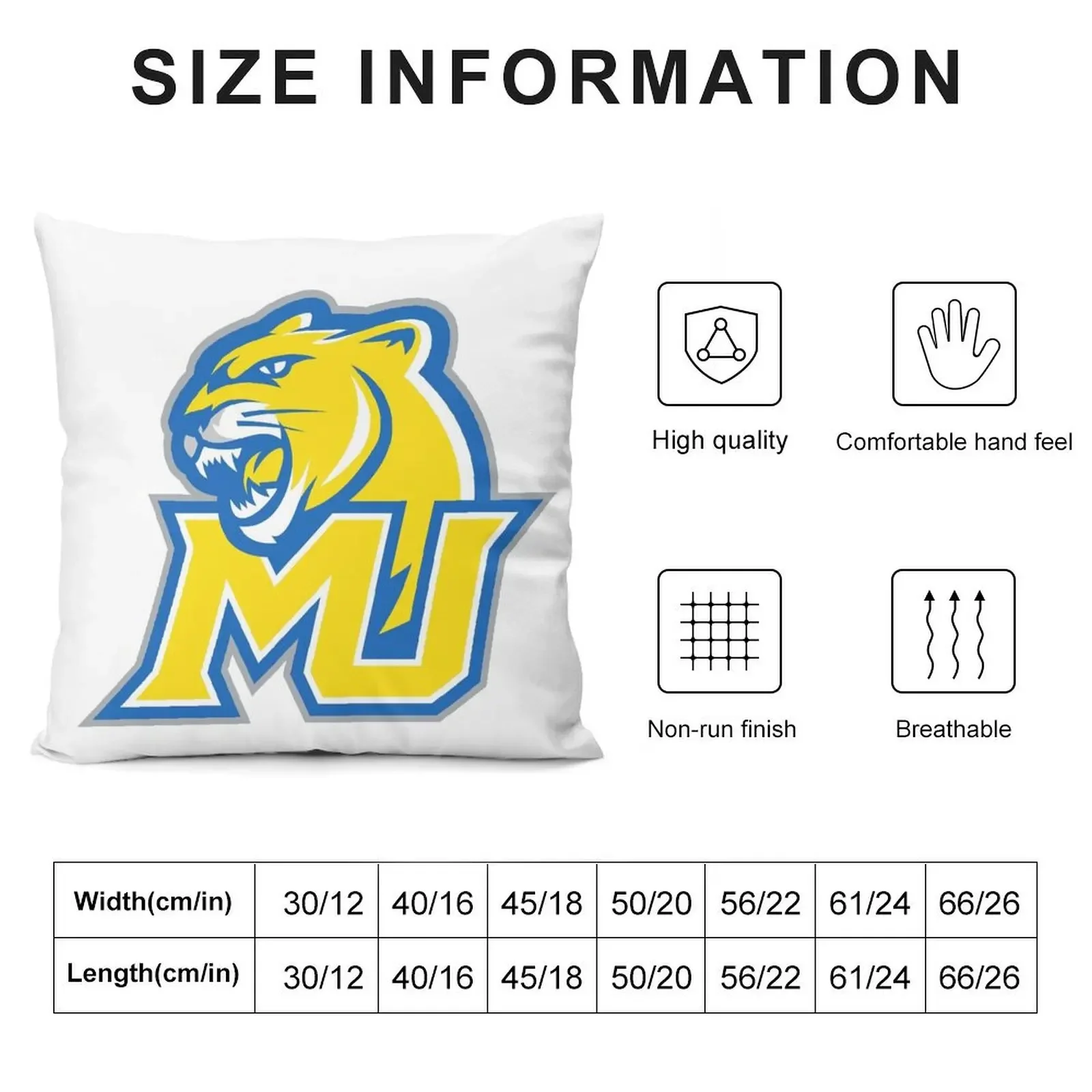 Misericordia University cougars Throw Pillow pillowcases for sofa cushions Pillow Cases Decorative pillow