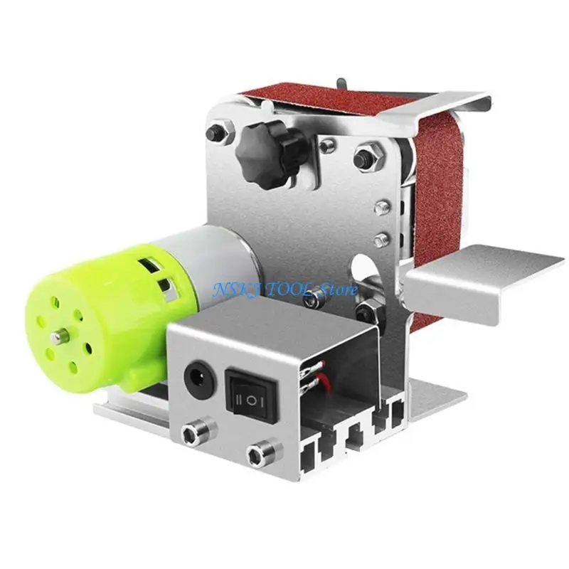L8RC 벨트 샌더 벤치 금속 분쇄기 절단기 샌딩 벨트 도구 액세서리로 작은 전기 샤프닝 머신 제작