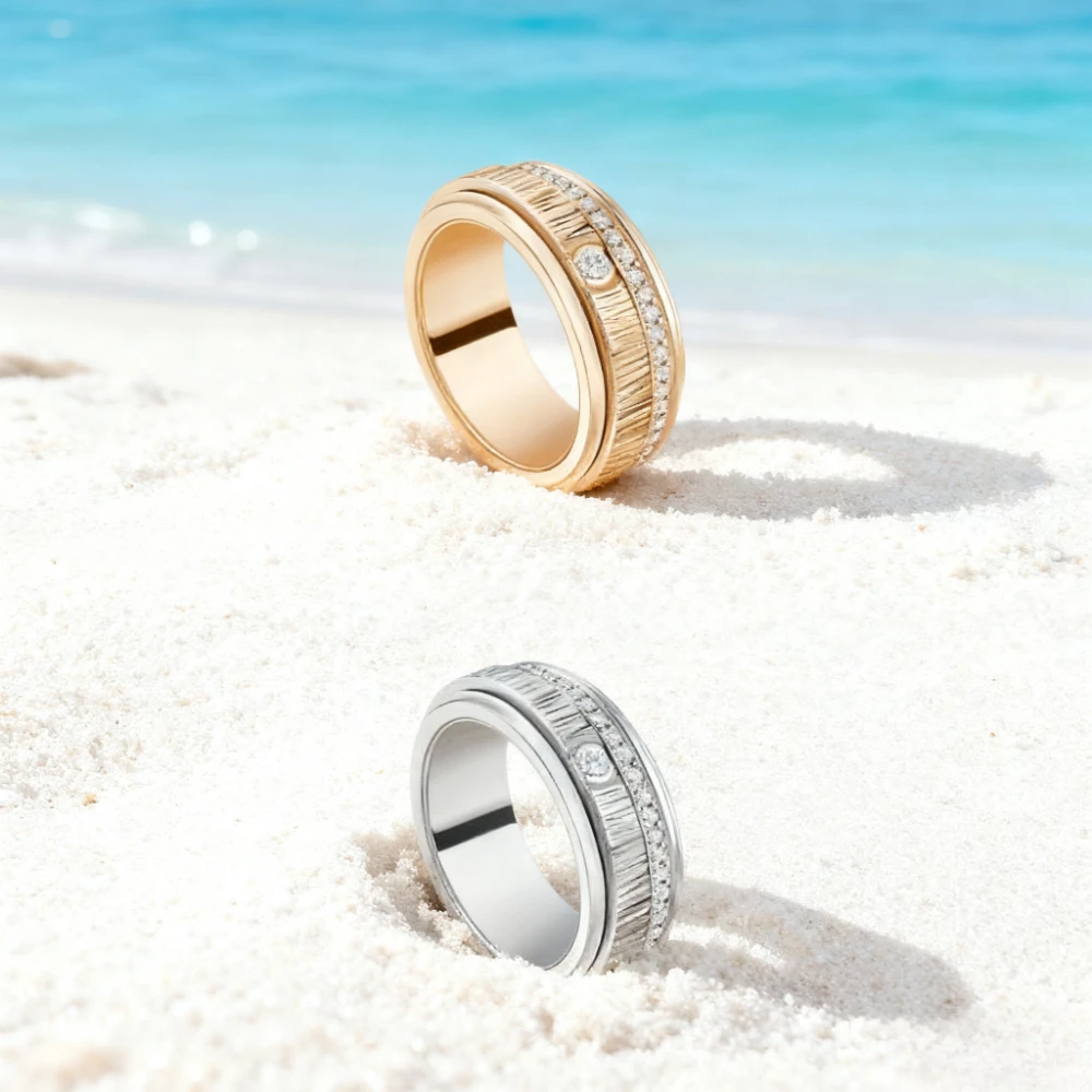 

Модные ювелирные изделия, круглое вращающееся кольцо, высококачественное роскошное модное многофункциональное ювелирное изделие для банкета и вечеринки - праздничный подарок