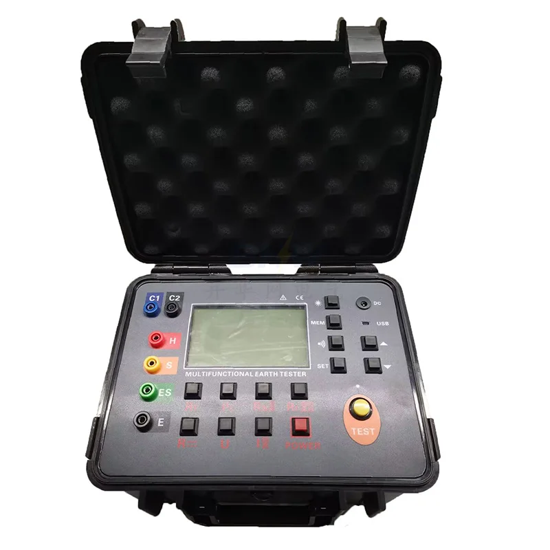 Multifunctional Earth Resistance Tester Soil Resistivity Meter Lightning Protection Equipotential Detector