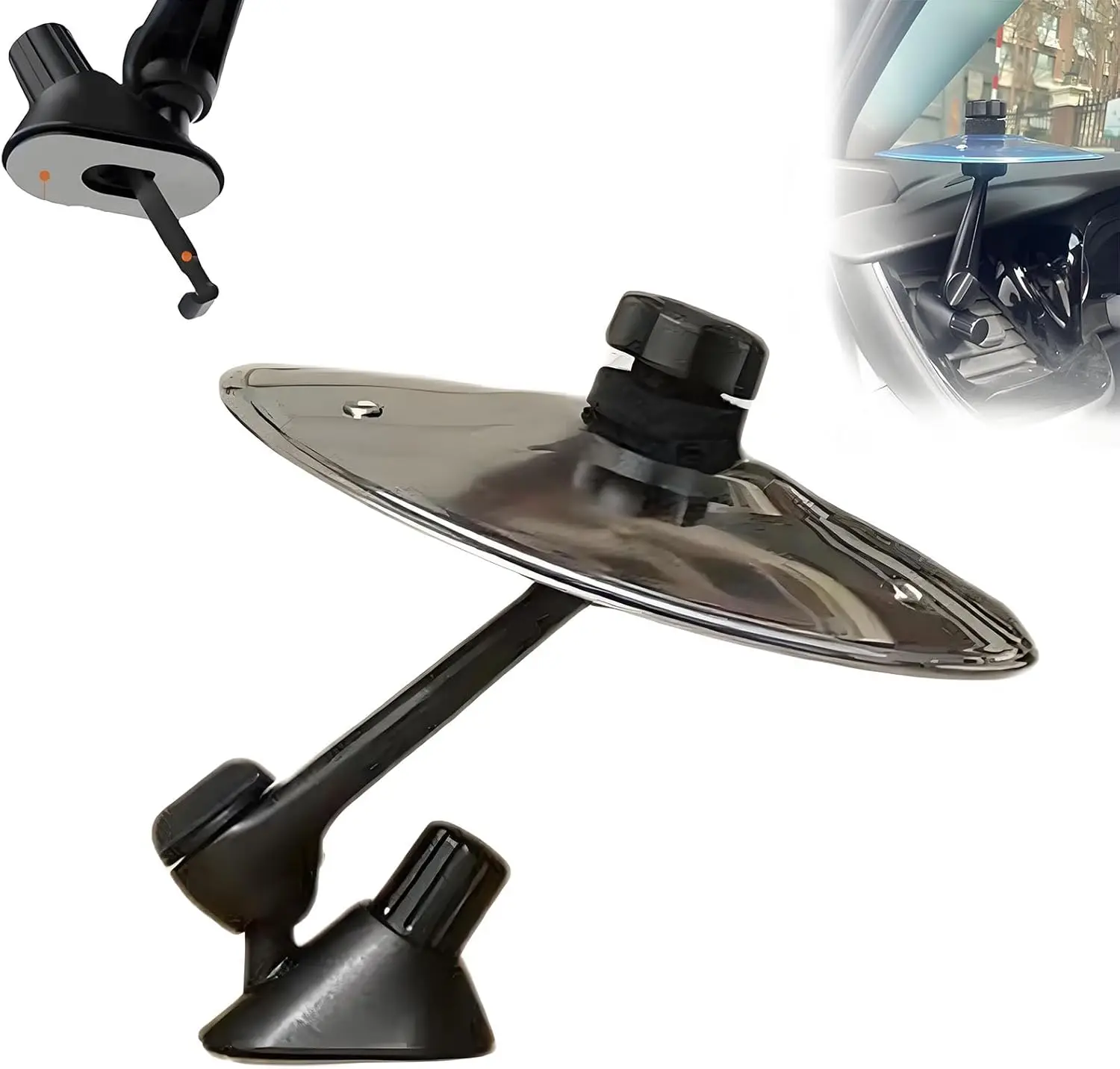 Universal Car Interior Decoration Crash Cymbal Car Cymbal Air Vent Dashboard Car Crisp Sound Metal Drum Traffic Jam Relief Toy