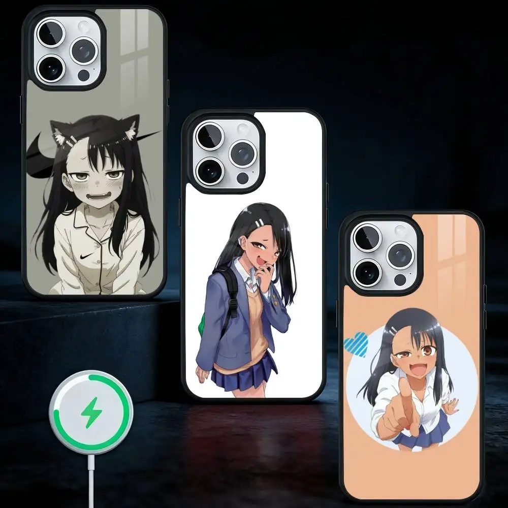 

N-Nagatoro San Anime Phone Case For iPhone17,16,15,14,13 Plus,Pro Max Magnetic For Magsafe Wireless Charging