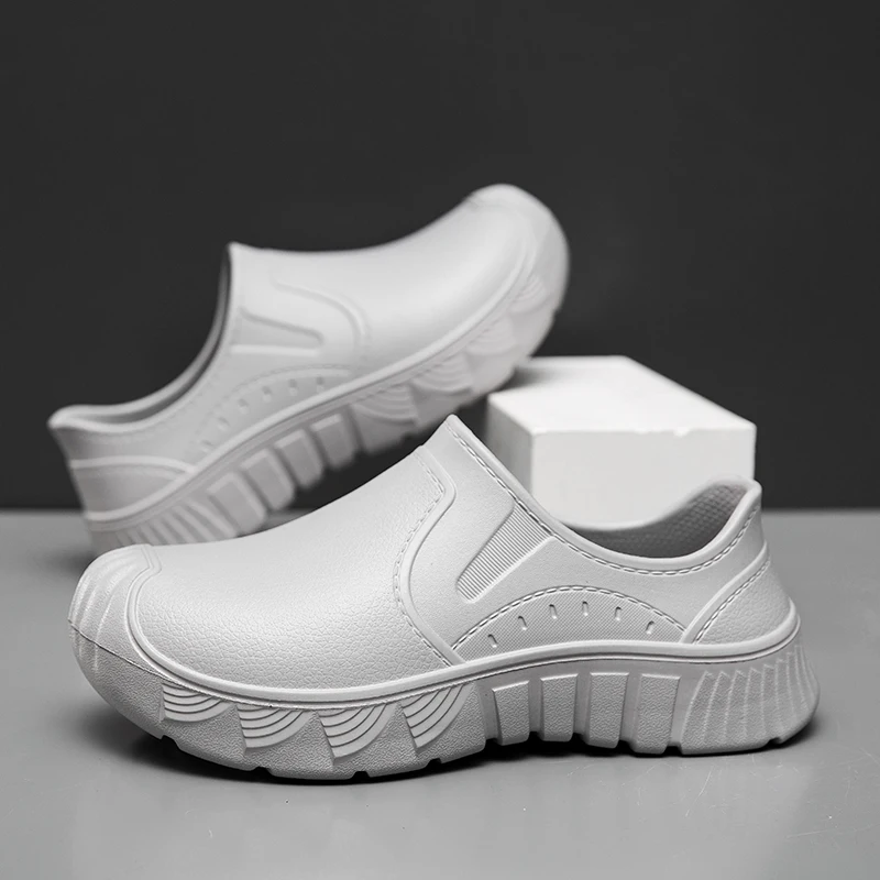 EVA Anti-slip Outsole Rain Shoes Short Tube Water /Kitchen Rubber Shoes Overshoes Car Washing Fishing Couple Shoes