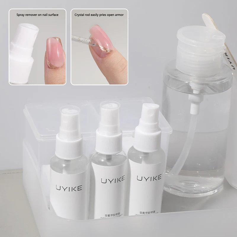 60ml Spray Type Nail UV Gel Polish Burst Magic Remove Gel Liquid Surface Layer Acrylic Clean Degreaser For Nails Surface Clean