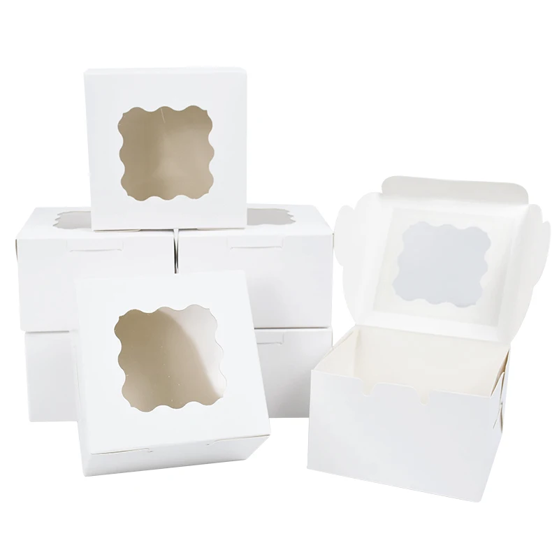 15/30Pcs Cake Bakery Boxes for Desserts & Pastries