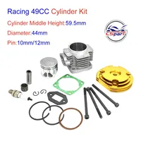 CNC Cylinder Head Piston Ring  Kit  44mm 47CC 49CC Mini Moto Dirt Pit Bike Parts