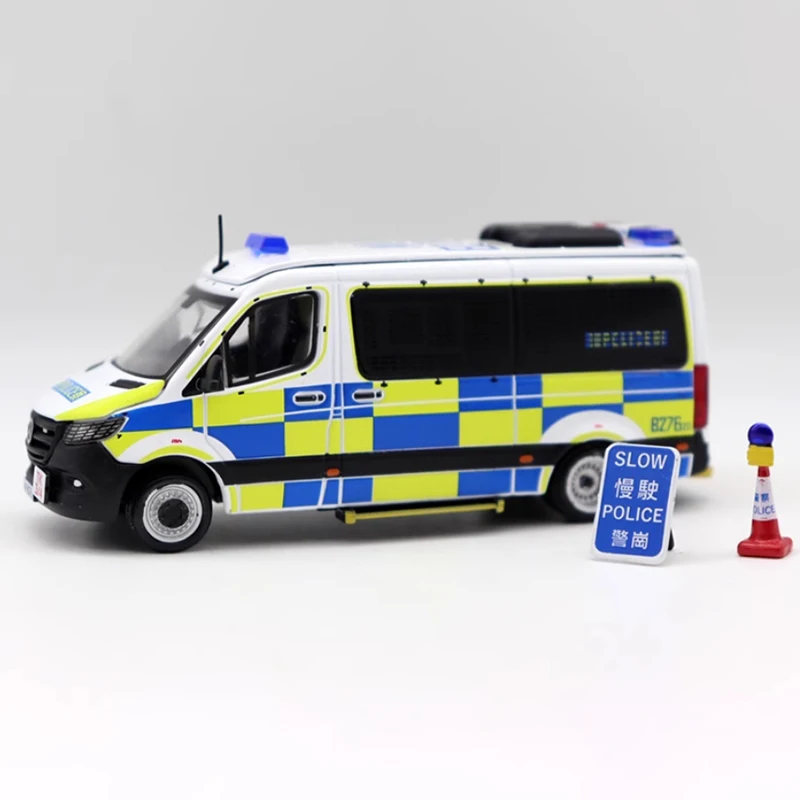 

ERA 1/64 масштаб Sprinter аэропорт полиция сплав имитация модели автомобиля статическая коллекция украшенные праздничные подарки игрушки сувенирный подарок