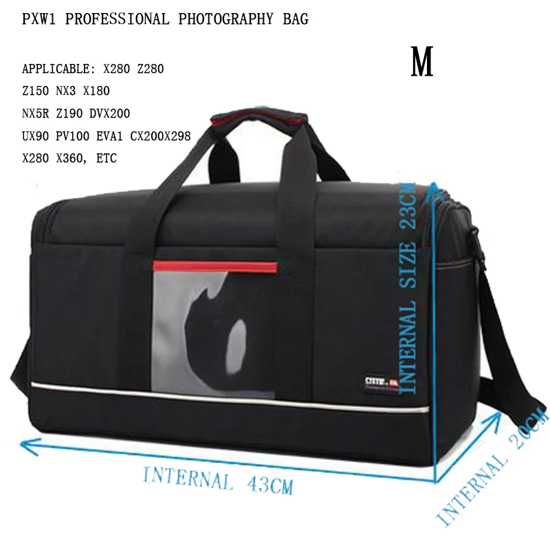 Professionele PXW1 Camera Tas Handheld Schouder Gemonteerde Camcorder Case voor Sony X280 X160 Z280 Z190 NX5 NX3 Panasonic DVX200 X298