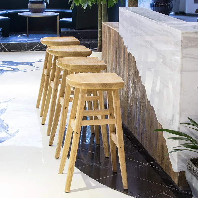 Ergonomic Japanese bar stools Dressers Minimalist Throne Vintage Funky wooden stool Children silla de bar Living Room Furniture