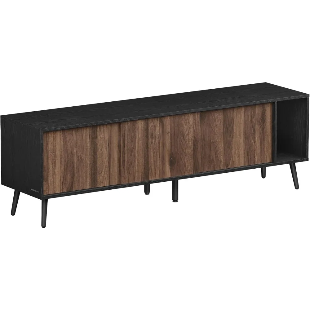 

TV Stand, Superfast Toolless Assembly, TV Cabinet for TVs up to 72 Inches, Entertainment Center with Storage, Media Console Tab