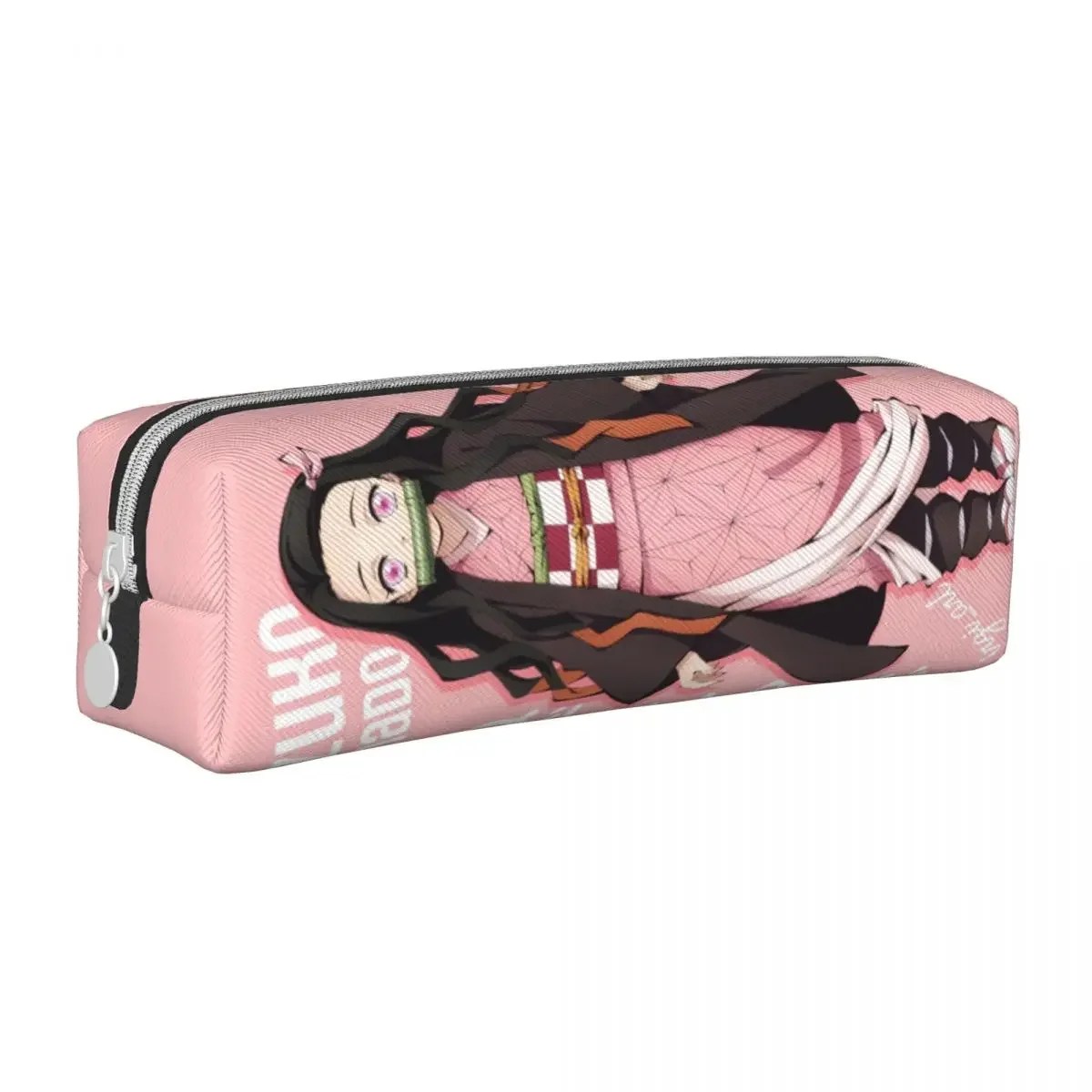 Kamado Nezuko Demon Slayer Pencil Case Anime Pencilcases Pen Box for Student Big Capacity Bag School Supplies Zipper Stationery