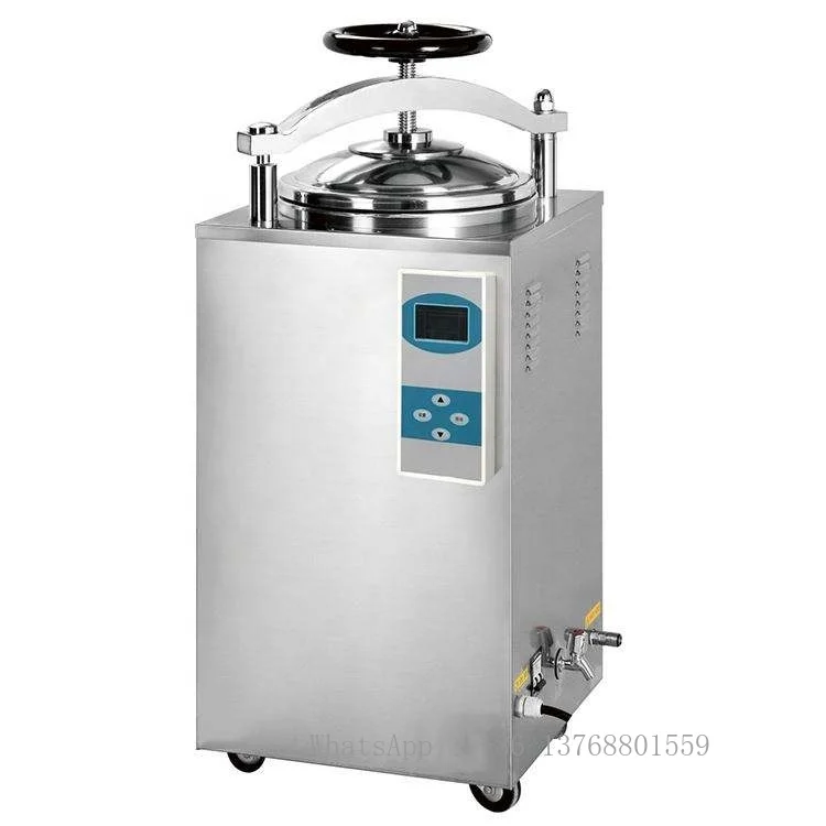 

Laboratory 50L 75L 100L Laptop Vertical Autoclave High Pressure Steam Sterilizer With Dry Function