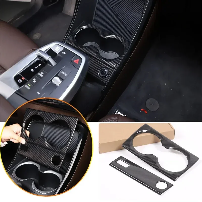 

ABS Carbon Fiber Car Gear Panel Cover Decorate Kit For BMW X1 IX1 U11 2023-2025 Interior Car Accessoires