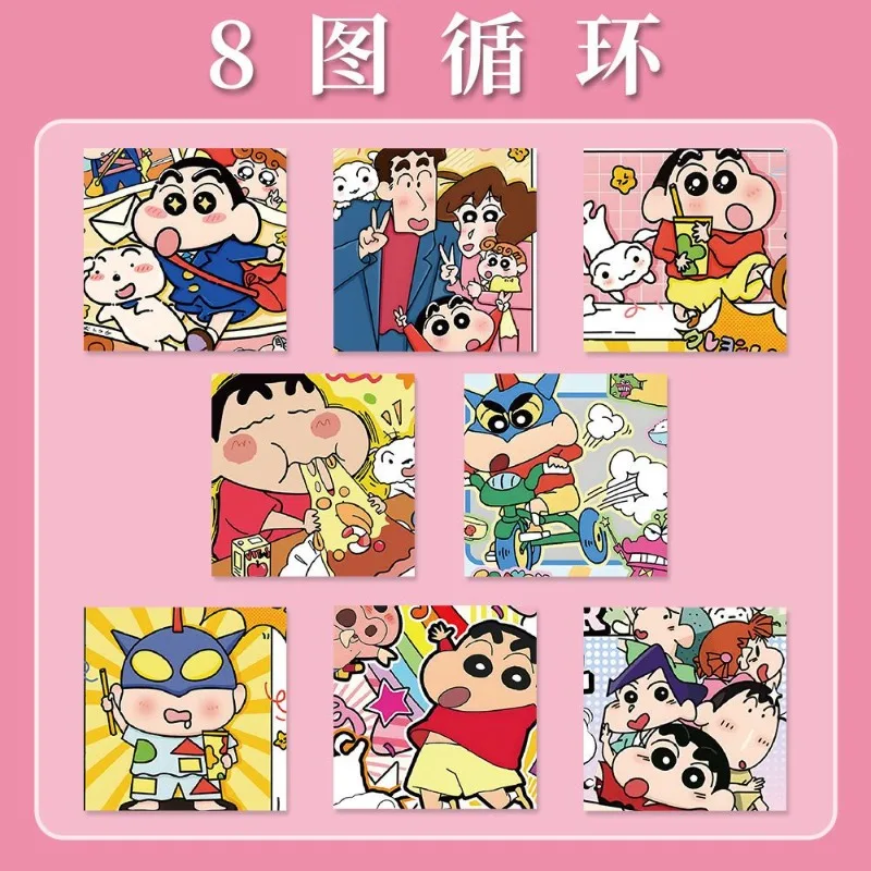 500pcs/Roll Crayon Shin Chan Creative Cartoon Sealing Stickers Anime Accessories DIY Decoration Laptop Ins Style High Beauty
