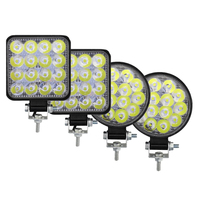 48W Car LED Bar Worklight MINI 16SMD Round Square Work Light 12V 24v Auto Light Fog Lamp off Road for ATV SUV Spotlight