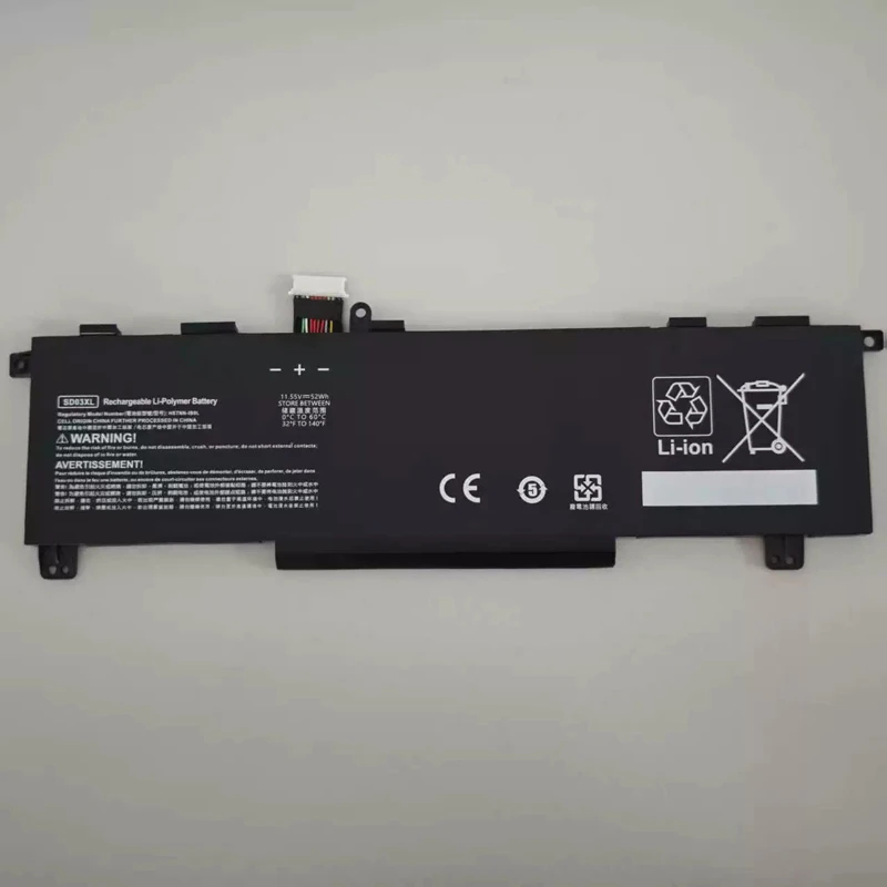 

SD03XL Laptop Battery for HP Omen 15 2020 15-EK0000 15-EN0000 TPN-Q278 HSTNN-OB1R L84357-AC1 L84394-005 11.55V 52Wh 3cells