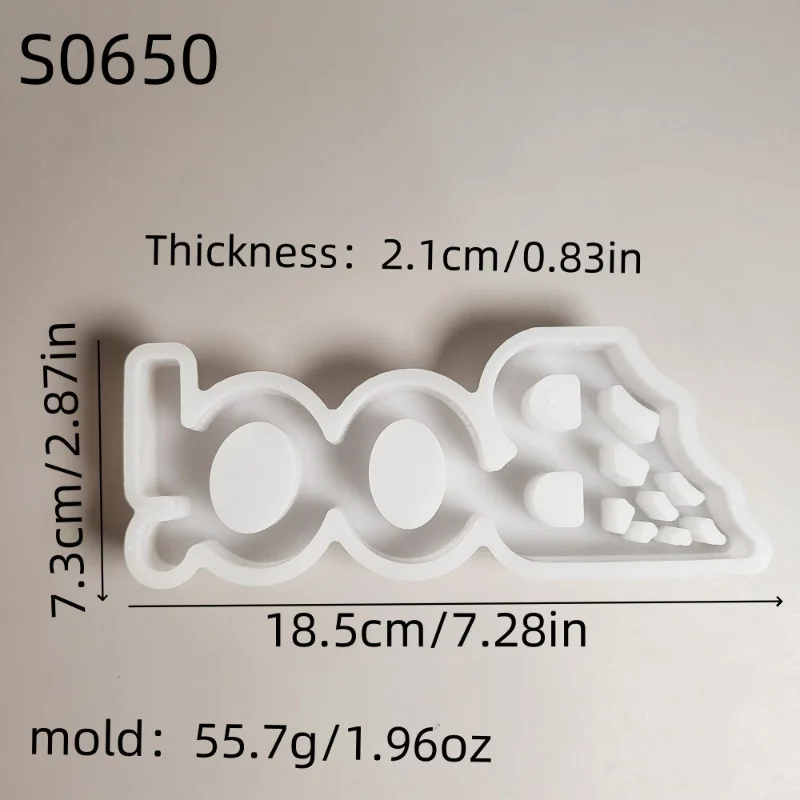 Moule en silicone pour plugin de bougies effrayantes pour Halloween, gypse bricolage, décoration de bureau, ornement d'élection, moule en résine xy, rangement artisanal
