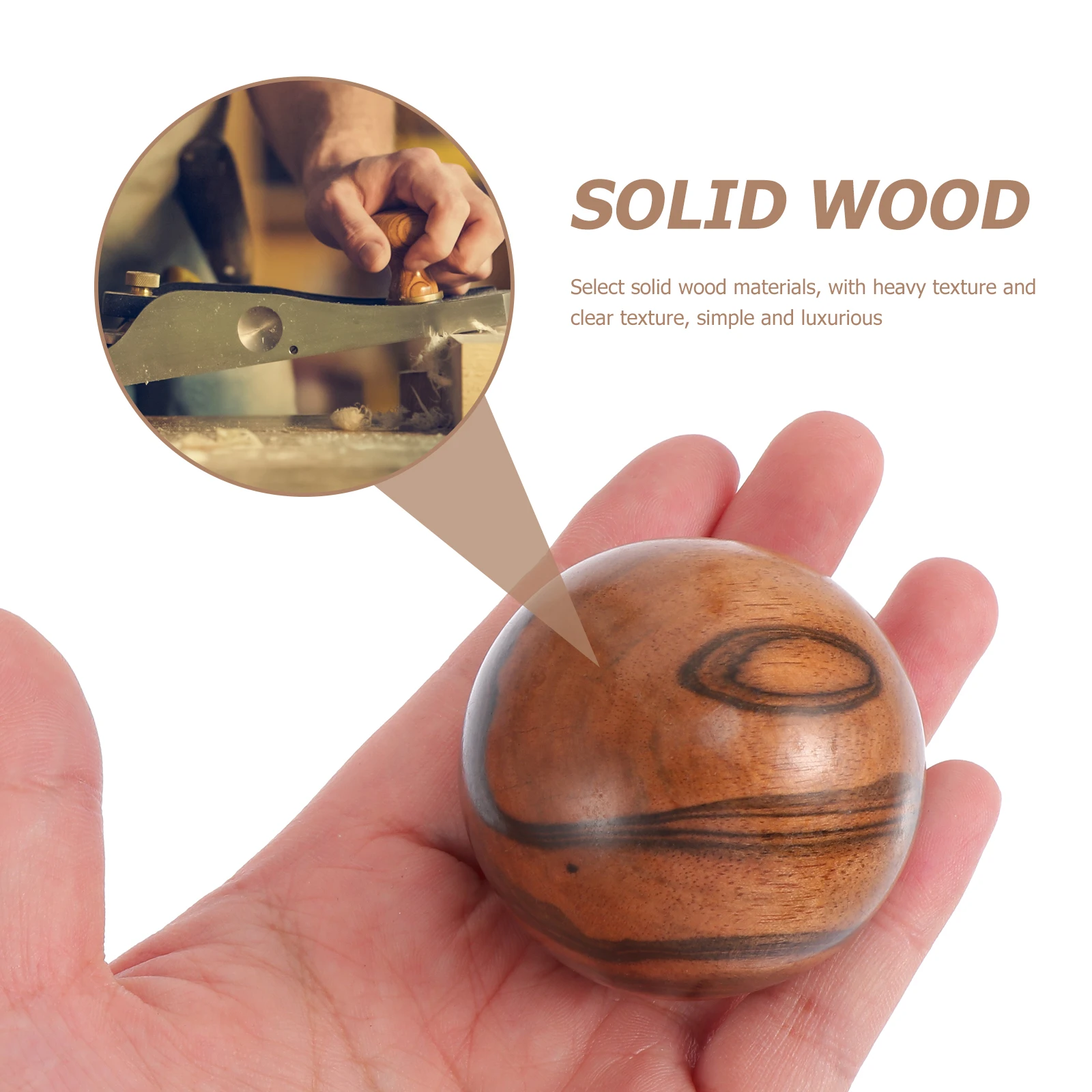 

2 Pcs Ball Wooden Balls Acupoint Massage Ball for Exercise Ebony Color Acupoint Massage Balls Hand Massager Relaxation