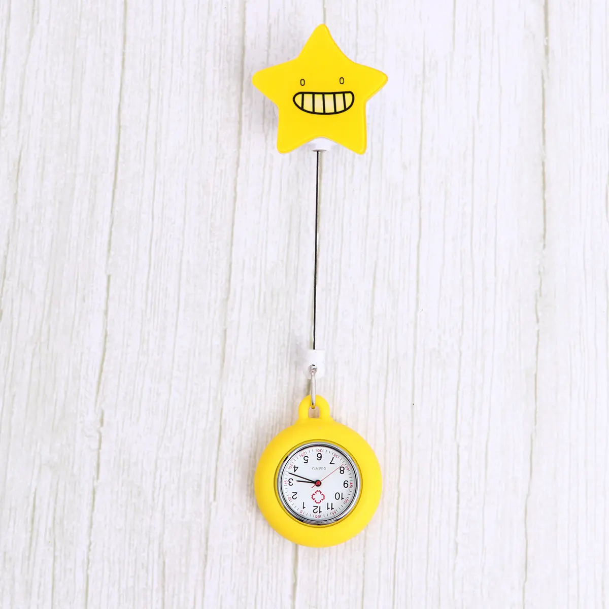 

Nurse Watch Pocket Watch For Doctor Staff Telescopic Hanging Timepiece Durable Portable Cartoon Style 15
