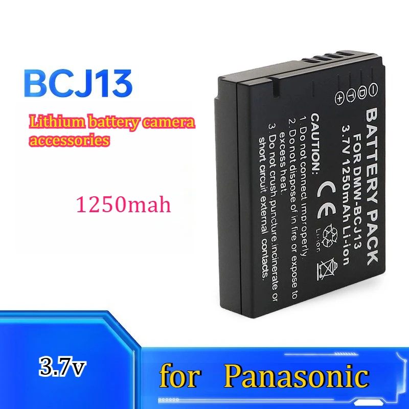 1250mAh 3.7V Suitable for Panasonic BCJ13 Camera Battery BCJ13 Lithium Battery Camera Accessories Long Range Digital Battery