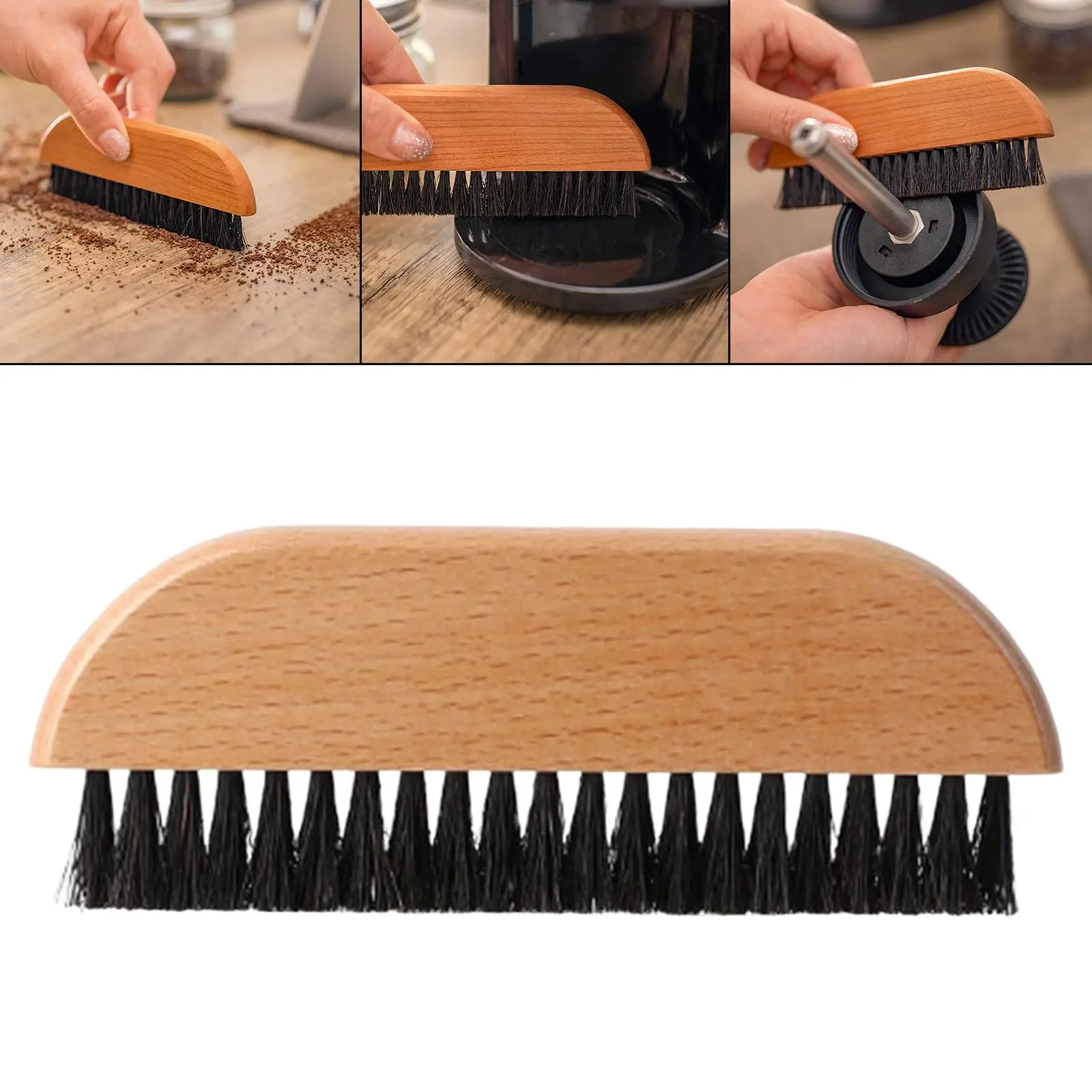 فرشاة تنظيف ماكينة القهوة ، فرشاة تنظيف الأدوات لدقيق مسحوق الفول ، 2-4 عبوات