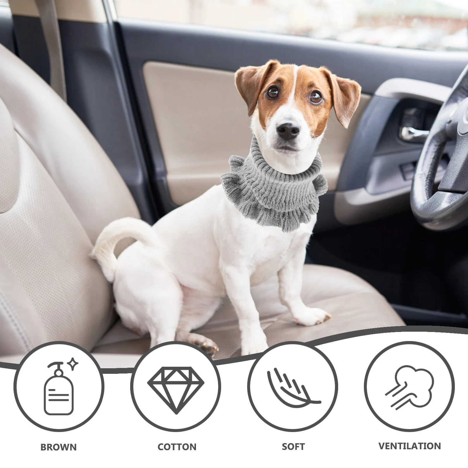 

Hood Scarves Dog Accessories Cotton Neckwear Puppy Breathable Pet Decorative Comfortable Cats Dogs Festival Parties Photo Shoots