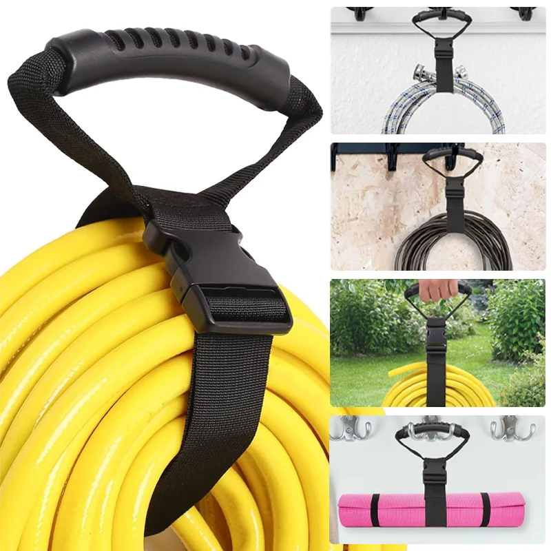 

Versatile Heavy-Duty Storage Strap with Handle Ideal Organizer for Hoses, Cords-Multipurpose Home, Garage, Boat, RV Accessory
