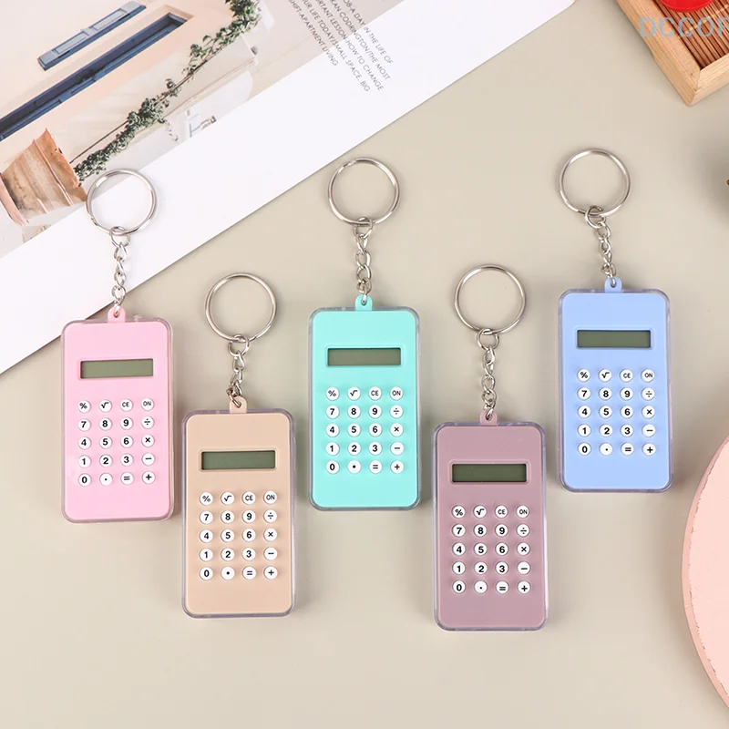 Portable Digital Calculator Mini Maze Calculator Creative Keychain Office Supplies For Children