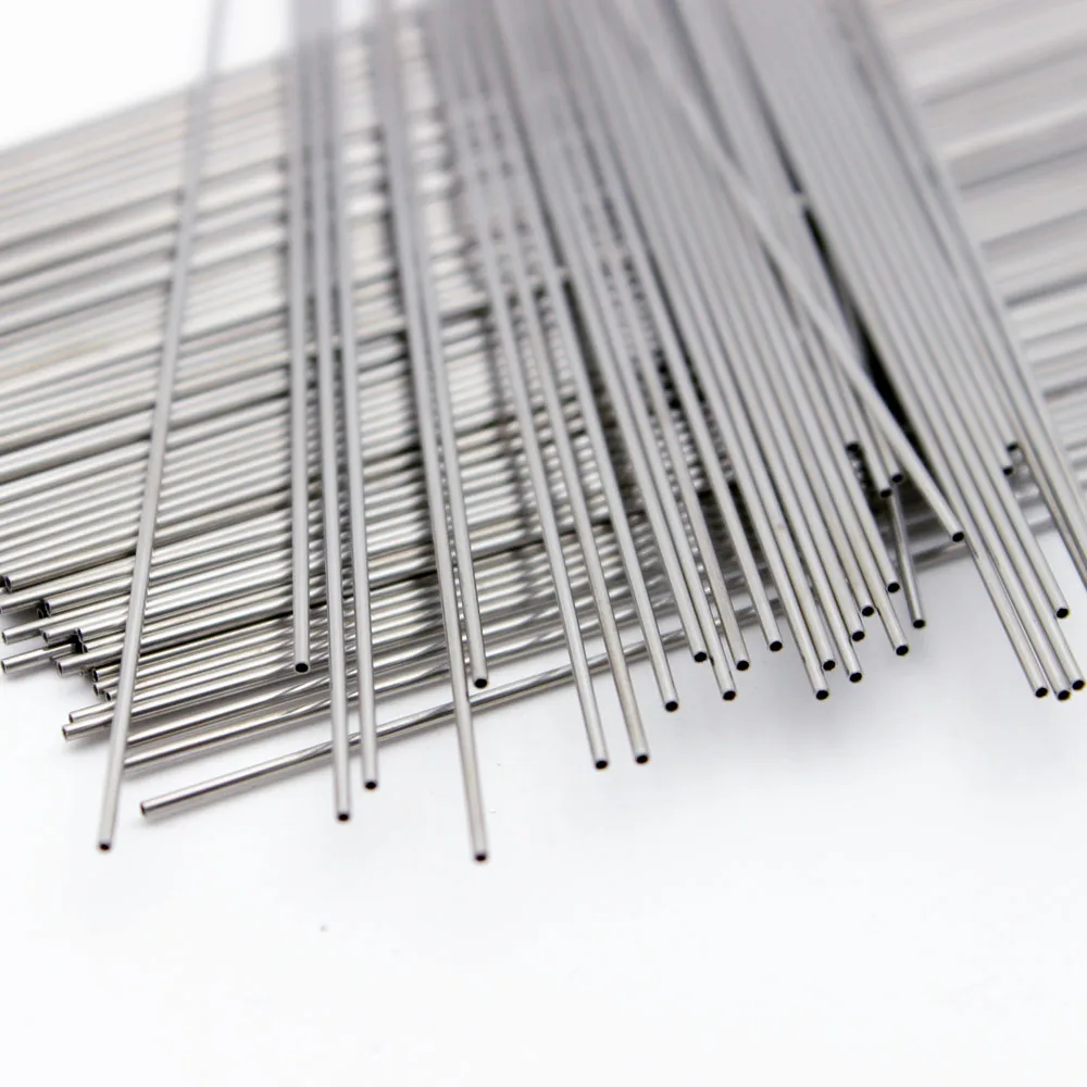 304 stainless steel precision Capillary pipe  Seamless Straight tube 0.5x0.3mm 0.8x0.6mm 2x1mm 3x2mm 2.5x1.5mm 100mm/200mm Long
