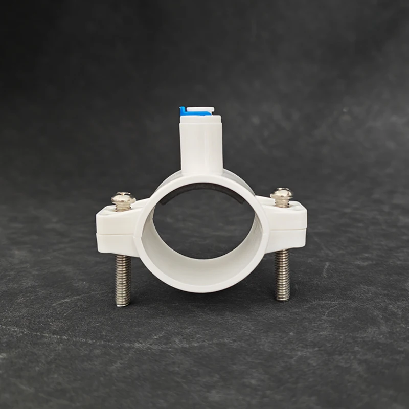 1PC-10PCS Waste Water Pipe Clamp Drain Saddle Clip 1/4 Inch OD Hose Quick Connector For RO System Reverse Osmosis Water Filter